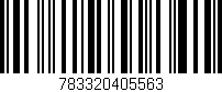 Código de barras (EAN, GTIN, SKU, ISBN): '783320405563'