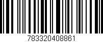 Código de barras (EAN, GTIN, SKU, ISBN): '783320408861'
