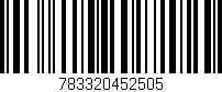 Código de barras (EAN, GTIN, SKU, ISBN): '783320452505'