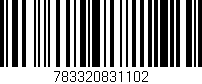 Código de barras (EAN, GTIN, SKU, ISBN): '783320831102'
