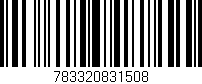 Código de barras (EAN, GTIN, SKU, ISBN): '783320831508'