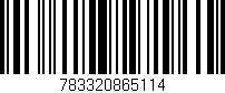Código de barras (EAN, GTIN, SKU, ISBN): '783320865114'