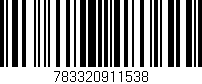 Código de barras (EAN, GTIN, SKU, ISBN): '783320911538'