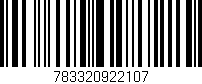 Código de barras (EAN, GTIN, SKU, ISBN): '783320922107'