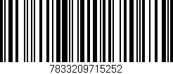 Código de barras (EAN, GTIN, SKU, ISBN): '7833209715252'