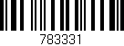 Código de barras (EAN, GTIN, SKU, ISBN): '783331'