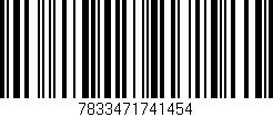 Código de barras (EAN, GTIN, SKU, ISBN): '7833471741454'