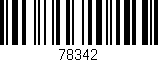 Código de barras (EAN, GTIN, SKU, ISBN): '78342'