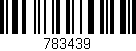 Código de barras (EAN, GTIN, SKU, ISBN): '783439'