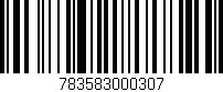 Código de barras (EAN, GTIN, SKU, ISBN): '783583000307'