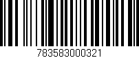 Código de barras (EAN, GTIN, SKU, ISBN): '783583000321'