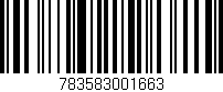 Código de barras (EAN, GTIN, SKU, ISBN): '783583001663'