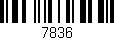 Código de barras (EAN, GTIN, SKU, ISBN): '7836'