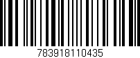 Código de barras (EAN, GTIN, SKU, ISBN): '783918110435'