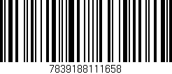 Código de barras (EAN, GTIN, SKU, ISBN): '7839188111658'