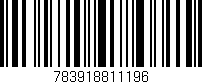 Código de barras (EAN, GTIN, SKU, ISBN): '783918811196'