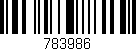 Código de barras (EAN, GTIN, SKU, ISBN): '783986'