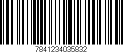 Código de barras (EAN, GTIN, SKU, ISBN): '7841234035832'