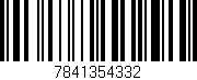 Código de barras (EAN, GTIN, SKU, ISBN): '7841354332'