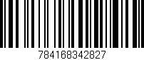 Código de barras (EAN, GTIN, SKU, ISBN): '784168342827'