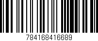 Código de barras (EAN, GTIN, SKU, ISBN): '784168416689'