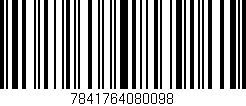 Código de barras (EAN, GTIN, SKU, ISBN): '7841764080098'
