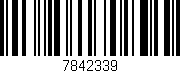 Código de barras (EAN, GTIN, SKU, ISBN): '7842339'