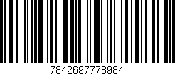 Código de barras (EAN, GTIN, SKU, ISBN): '7842697778984'