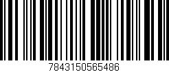 Código de barras (EAN, GTIN, SKU, ISBN): '7843150565486'
