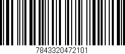 Código de barras (EAN, GTIN, SKU, ISBN): '7843320472101'