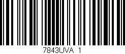 Código de barras (EAN, GTIN, SKU, ISBN): '7843UVA/1'