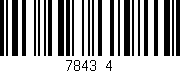 Código de barras (EAN, GTIN, SKU, ISBN): '7843/4'