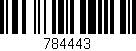 Código de barras (EAN, GTIN, SKU, ISBN): '784443'
