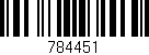 Código de barras (EAN, GTIN, SKU, ISBN): '784451'