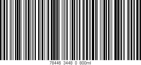 Código de barras (EAN, GTIN, SKU, ISBN): '78446_3448_0_800ml'