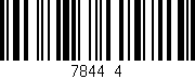 Código de barras (EAN, GTIN, SKU, ISBN): '7844/4'