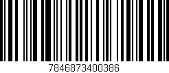 Código de barras (EAN, GTIN, SKU, ISBN): '7846873400386'