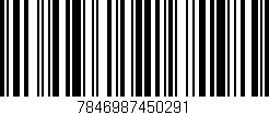 Código de barras (EAN, GTIN, SKU, ISBN): '7846987450291'
