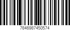 Código de barras (EAN, GTIN, SKU, ISBN): '7846987450574'