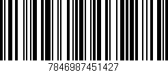 Código de barras (EAN, GTIN, SKU, ISBN): '7846987451427'