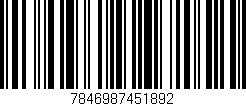 Código de barras (EAN, GTIN, SKU, ISBN): '7846987451892'
