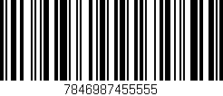 Código de barras (EAN, GTIN, SKU, ISBN): '7846987455555'