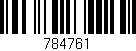 Código de barras (EAN, GTIN, SKU, ISBN): '784761'