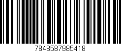 Código de barras (EAN, GTIN, SKU, ISBN): '7848587985418'