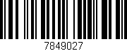Código de barras (EAN, GTIN, SKU, ISBN): '7849027'
