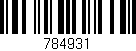 Código de barras (EAN, GTIN, SKU, ISBN): '784931'