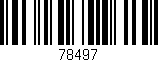 Código de barras (EAN, GTIN, SKU, ISBN): '78497'