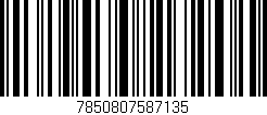 Código de barras (EAN, GTIN, SKU, ISBN): '7850807587135'