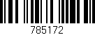 Código de barras (EAN, GTIN, SKU, ISBN): '785172'