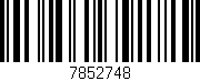 Código de barras (EAN, GTIN, SKU, ISBN): '7852748'